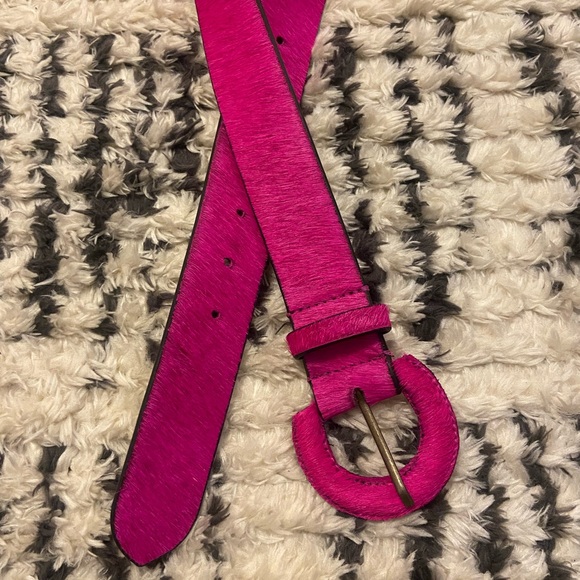 Free People Accessories - Free People Pink Leather Cowhide Belt